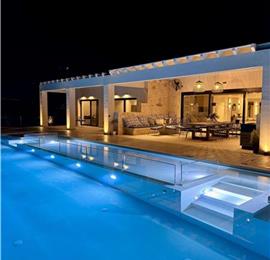 5 bedroom luxury seaside villa with indoor & outdoor pool, near Acharavi, sleeps 10